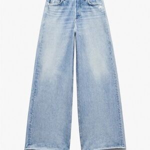 rag & bone Light Blue Wide-Leg Denim Jeans